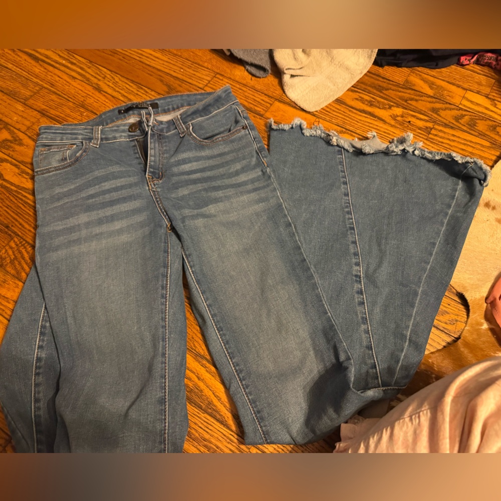 Lucky & Blessed Light Blue Flare Jeans